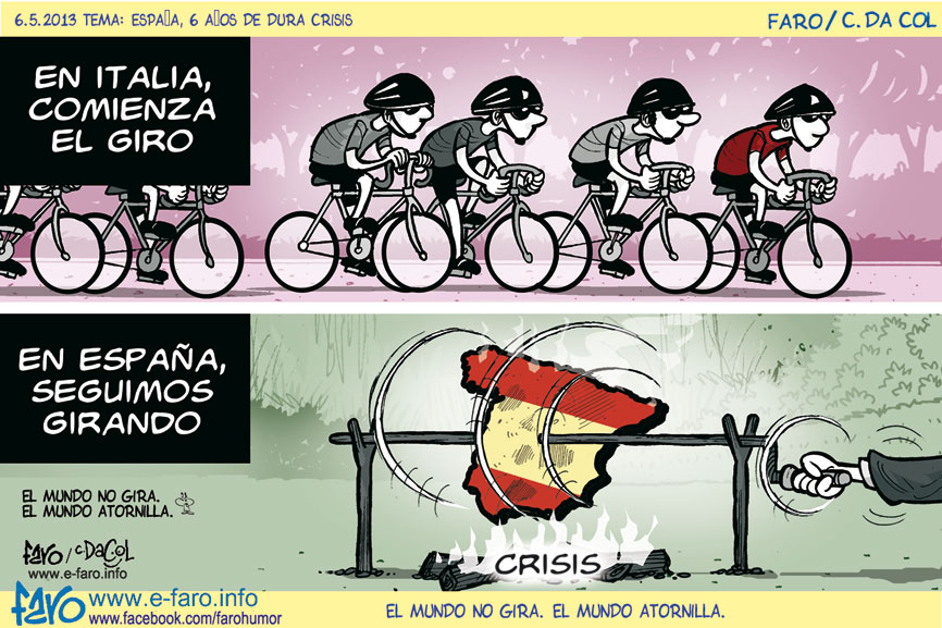 Y todavía se preguntarán los iluminados por qué Italia comienza a remontar y nosotros seguirmos erre que erre con recortes y más recortes. ¿No tendrá algo que ver con el 30% de paro que tenemos? ¿Quién puede remontar un país de 40 millones de habitantes con tan solo 15 millones trabajando de los cuales 2 y medio largos son mamporreros agarrados a la teta de la política?